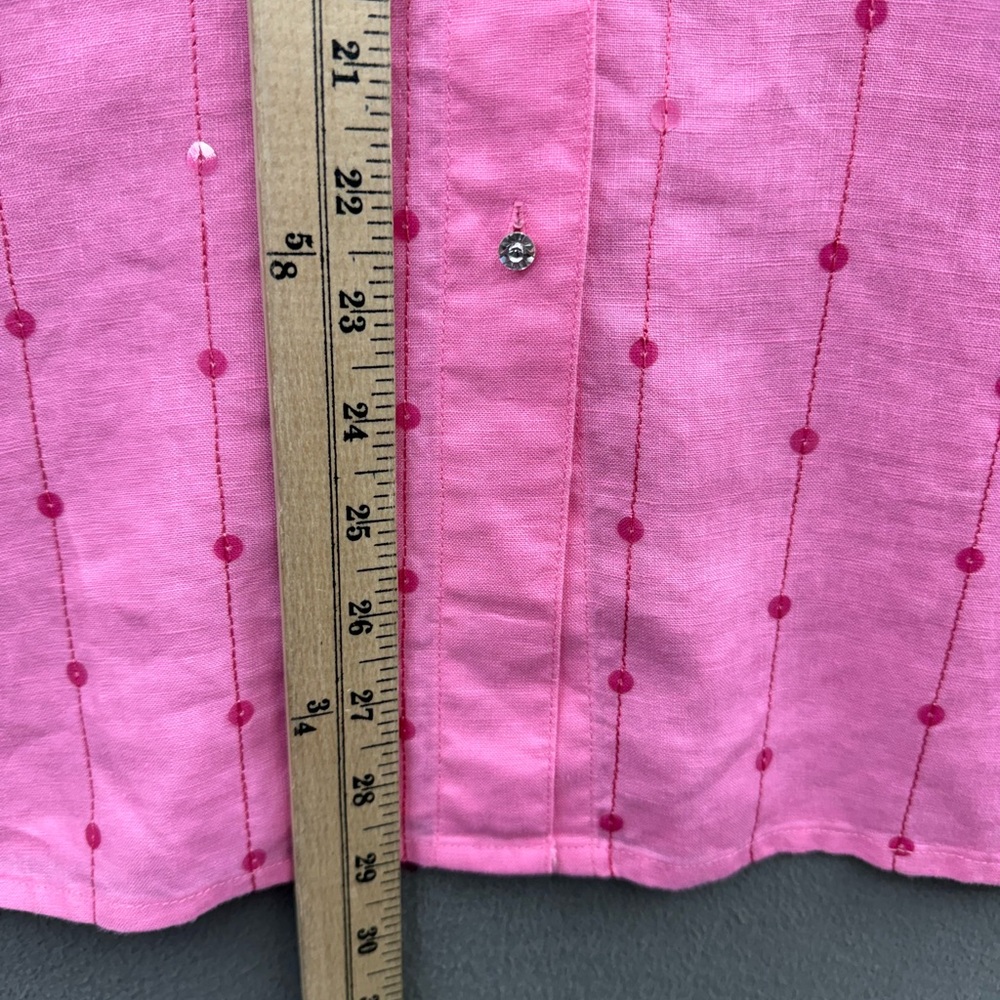 Quacker Factory Women’s Large Top Button Up Shirt… - image 8